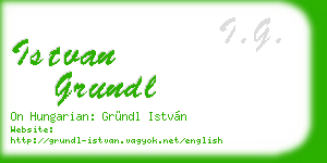 istvan grundl business card
